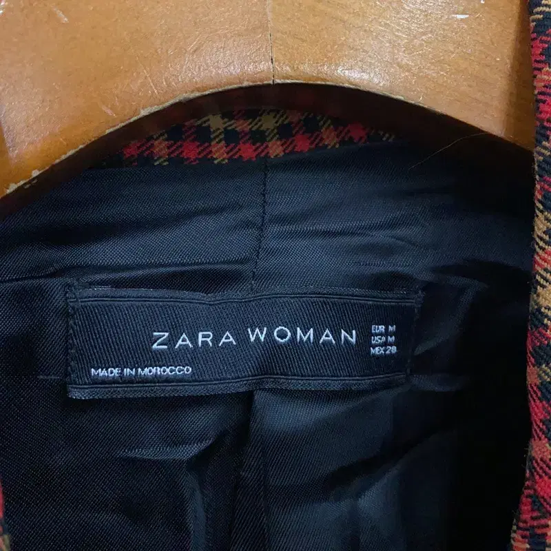 자라 ZARA 여자 체크 블레이저 95 A06444