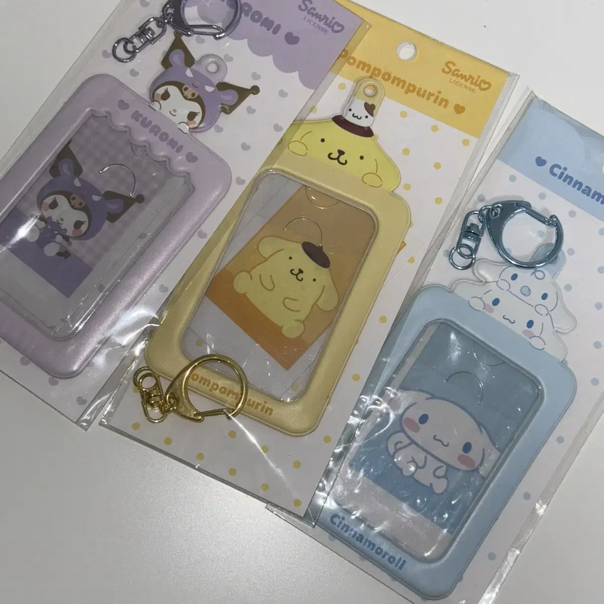 San Rio photocard Holder (Kuromi, Pompompurin, Cinnamoroll)