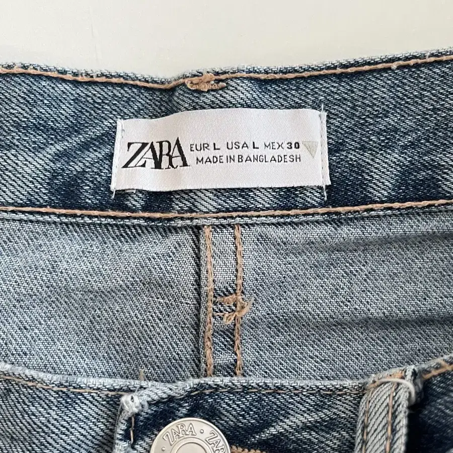 L) 자라 ZARA TRF 데님 카고 스커트