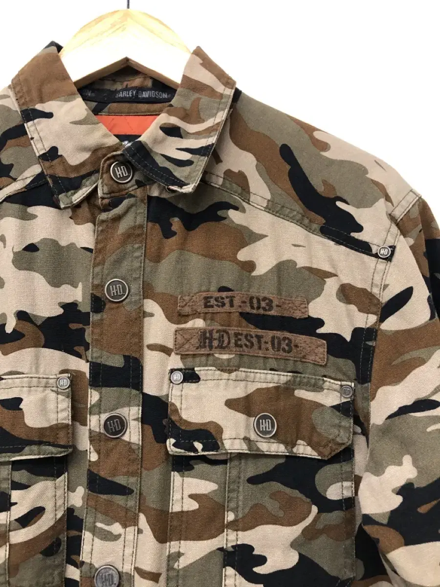 Harley-Davidson Camo Shirt Quilted Jacket