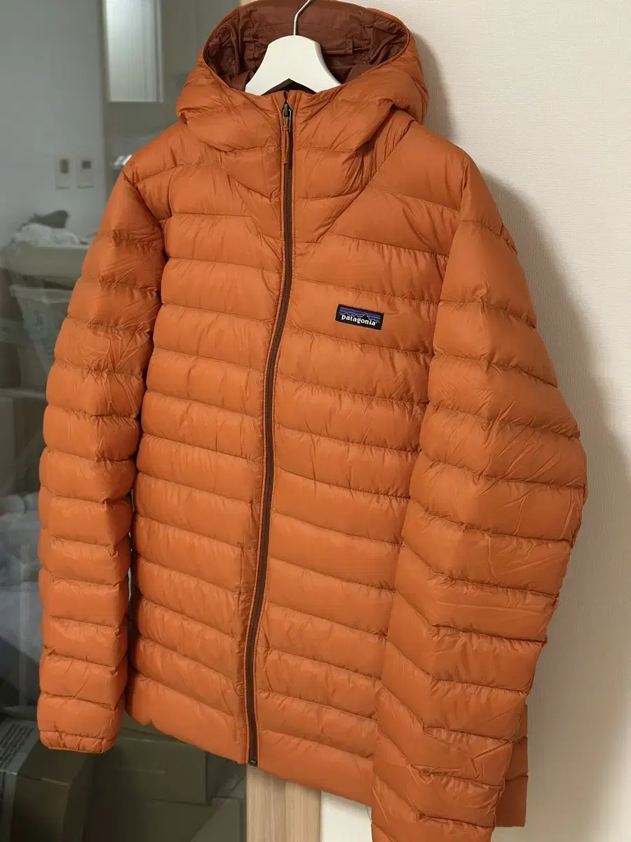 Patagonia Down Sweater Hoodie Rust Domestic Unavailable