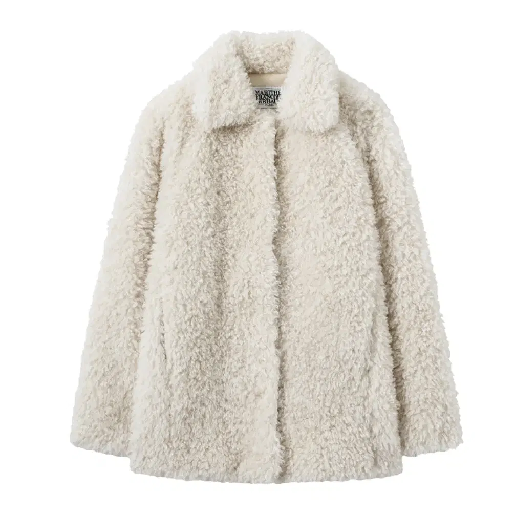 (착샷있음) 마리떼 W ECO FUR JACKET ivory