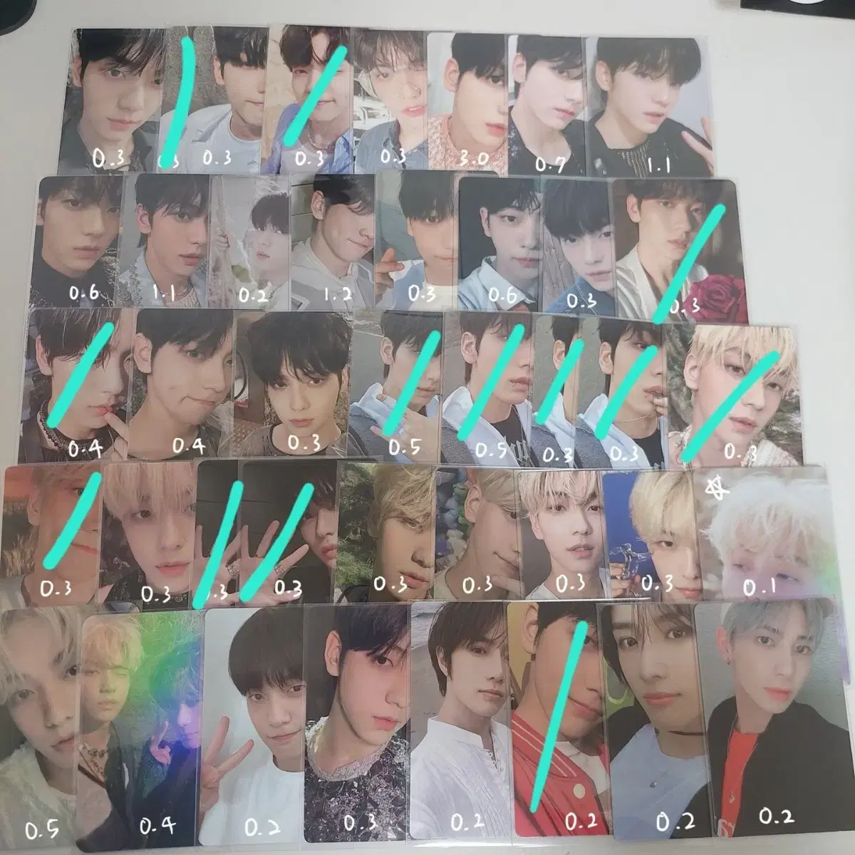 txt yizhiyu demamu weverse alfo ld unreleased photocard photocard buncheol wts