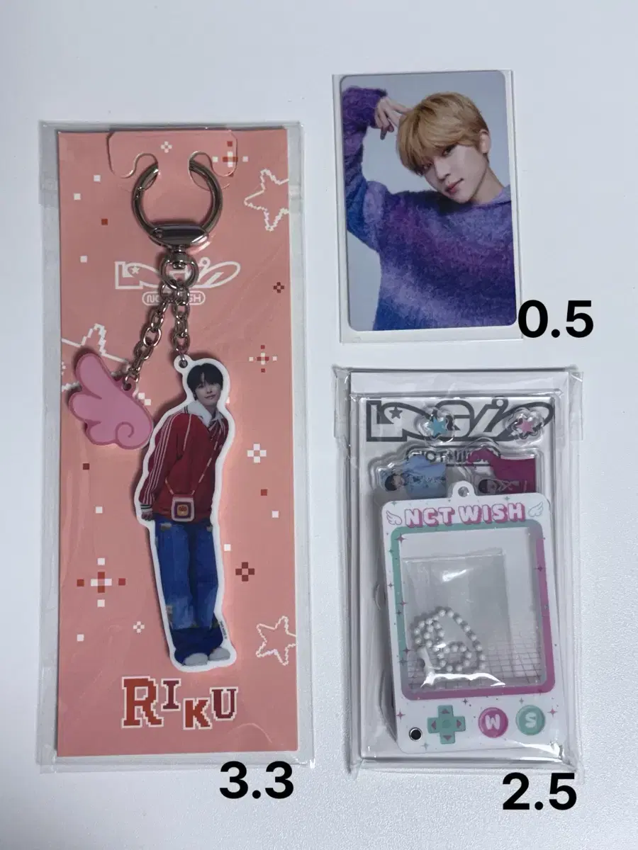 NCT wish Japan Tour Merchandise riku sion tc photocard acrylic keyring Wings