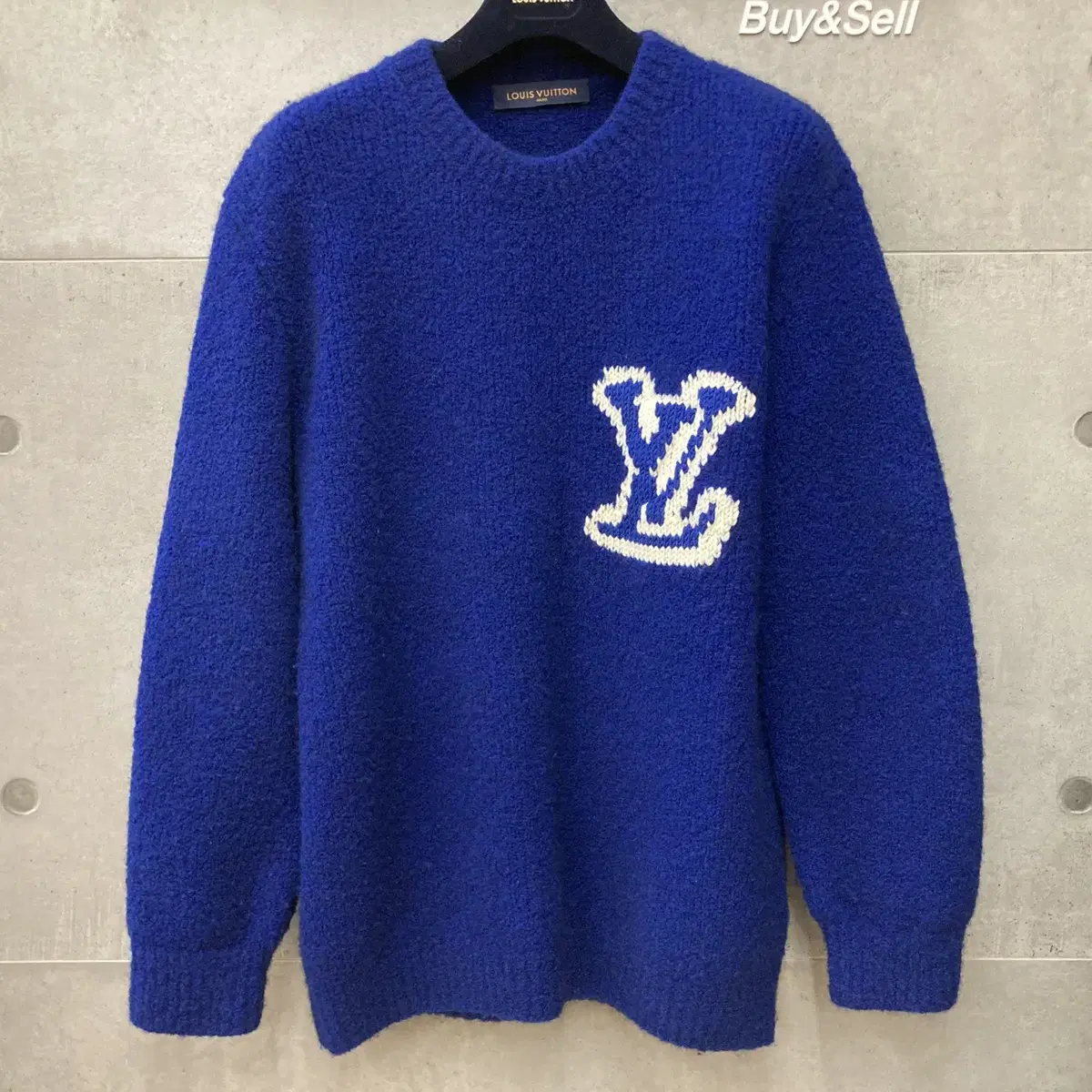 Louis Vuitton Intarsia Virgil Abloh Round Knit bloo 1A7XOJ-G110165