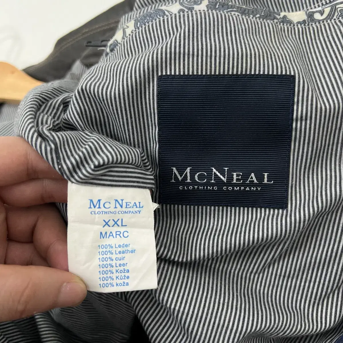 (무료배송) MCneal Leather 브라운 레더 자켓