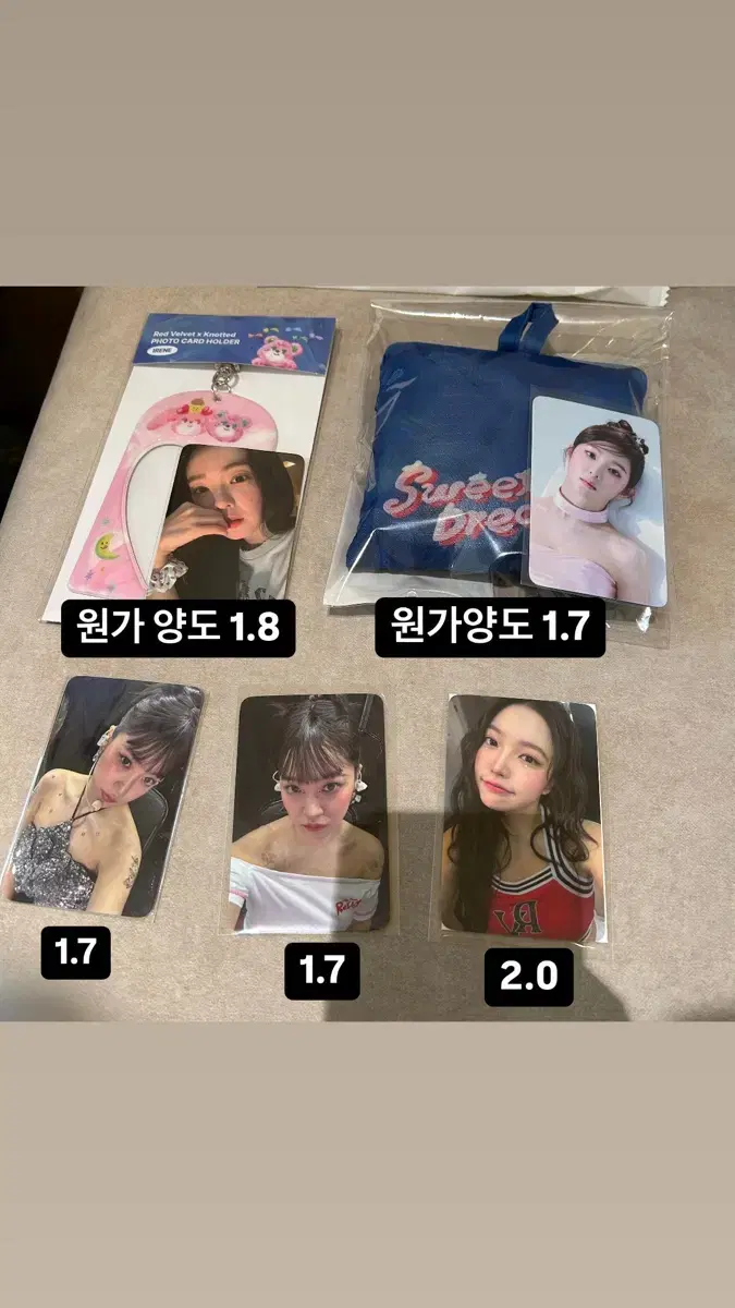 Red Velvet Noted photocard wts 5,000 won pre-order benefit pop up Store