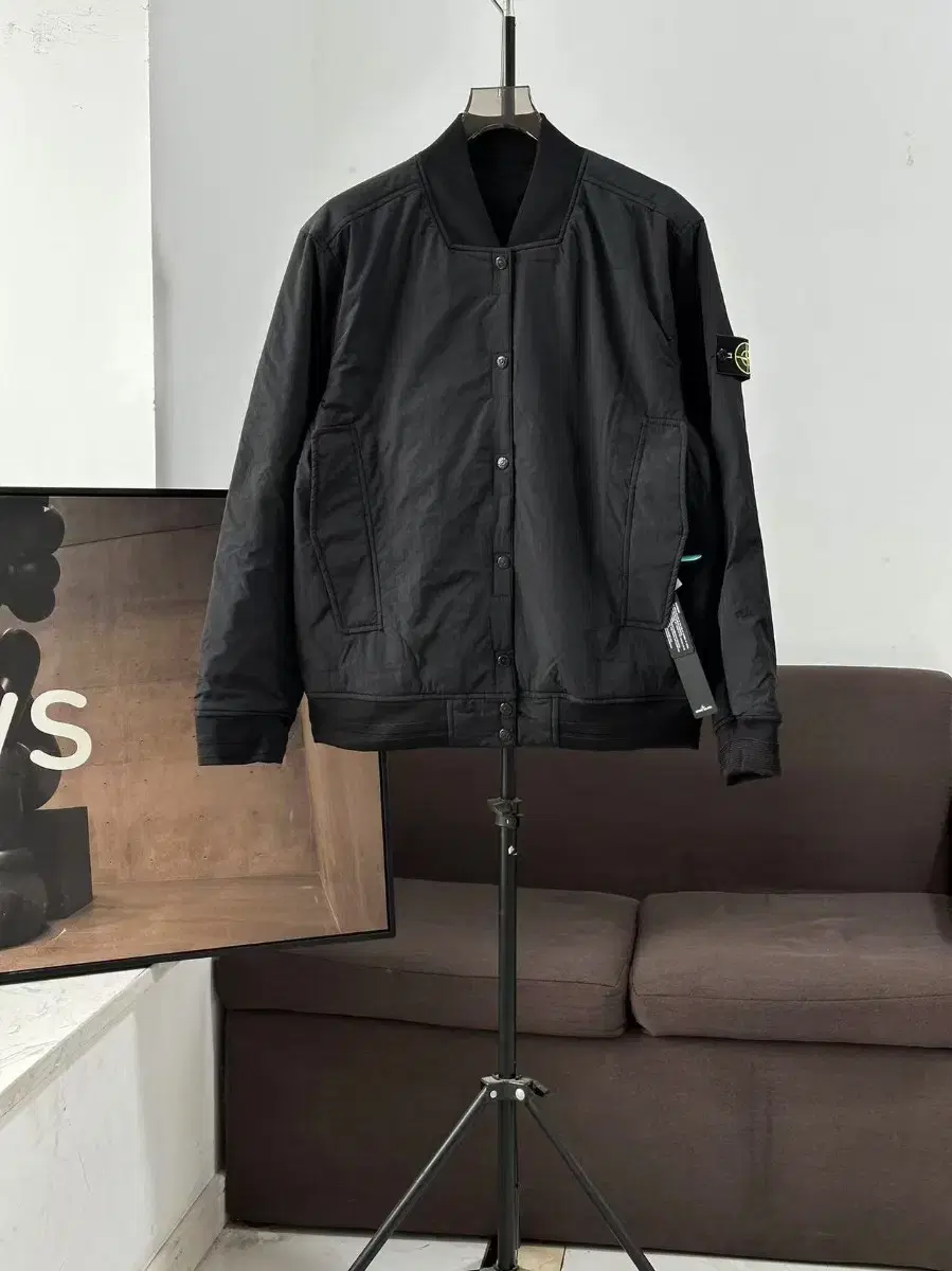 Stone Island 양면 재킷 등뒤 용 자수 외투 남녀 공용