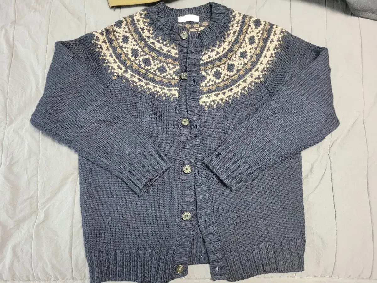 Monoflow Nordic Cardigan Navy M