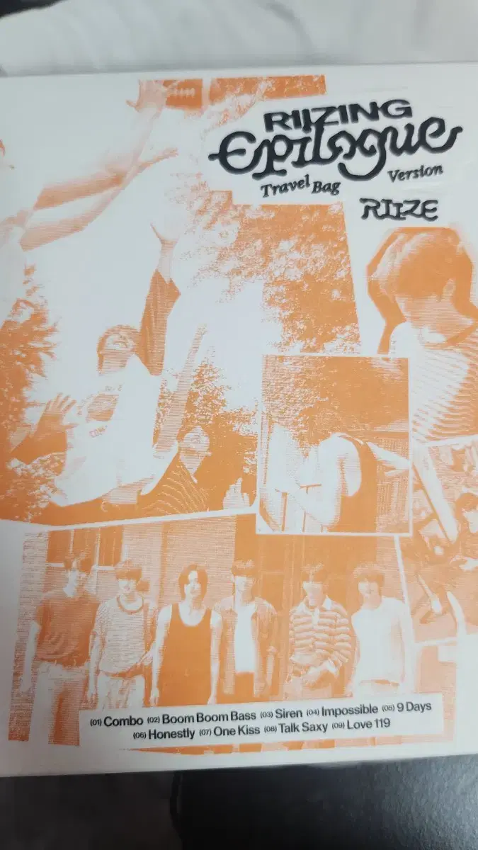 Rize Travel Bag Orange photocard wts