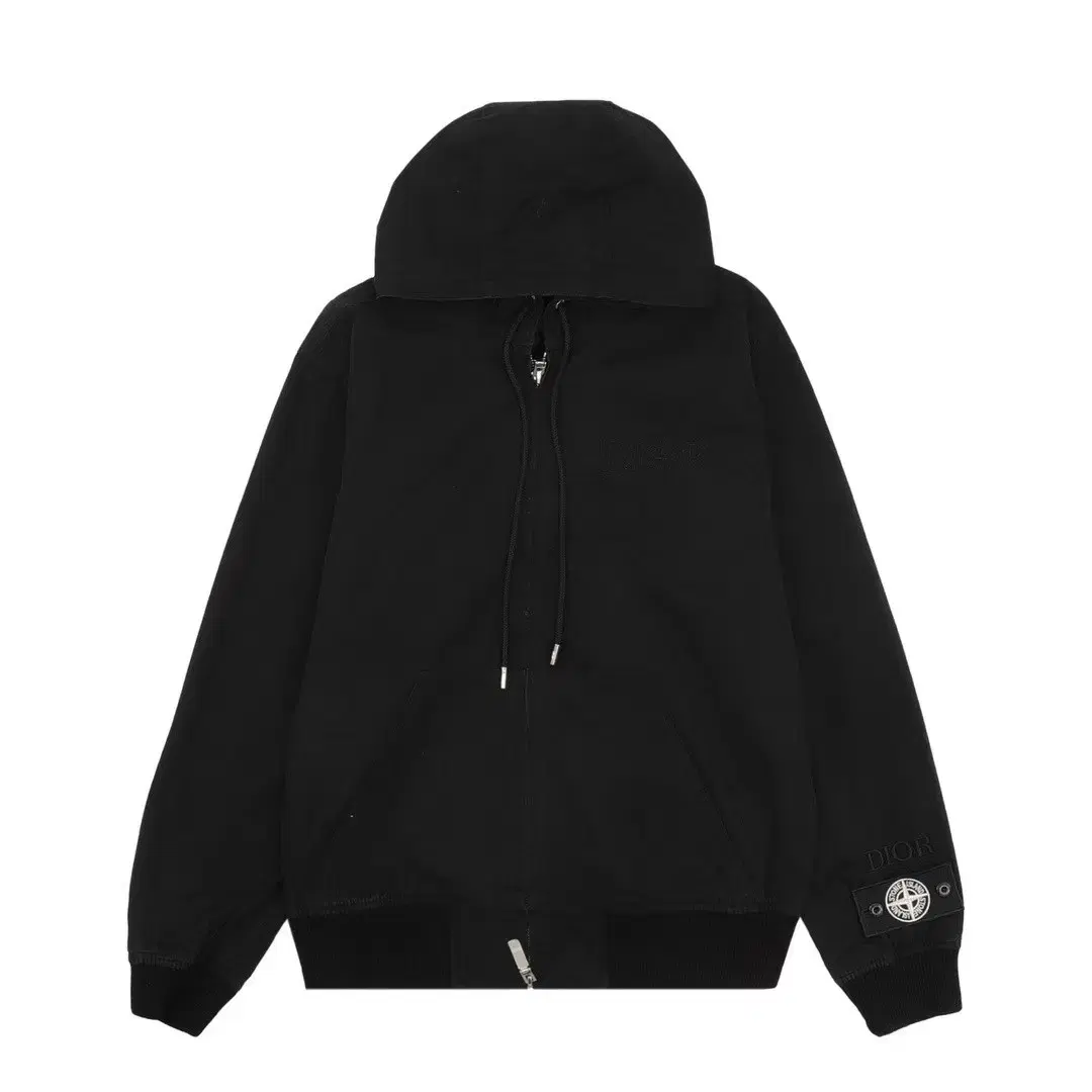 STONE ISLAND&DIOR콜라보 자수 로고 후드 풍의