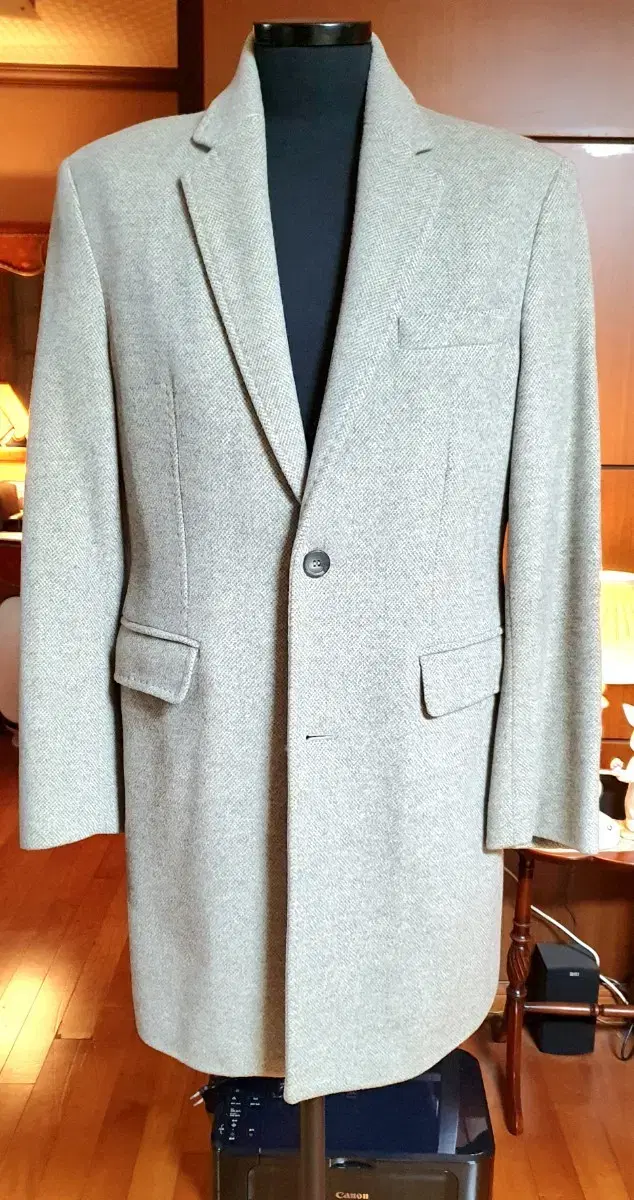 Renoma Homme Angora Blend Wool Coat