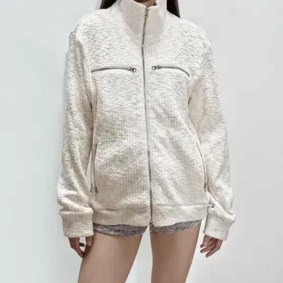 세릭 WAFFLE ZIPPER JACKET / IVORY 품절 상품