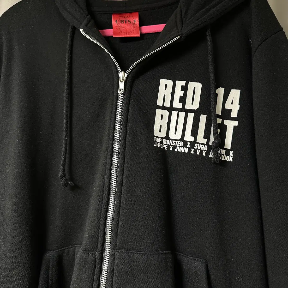 BTS Red Bullet Concert Hoodie Zip Up