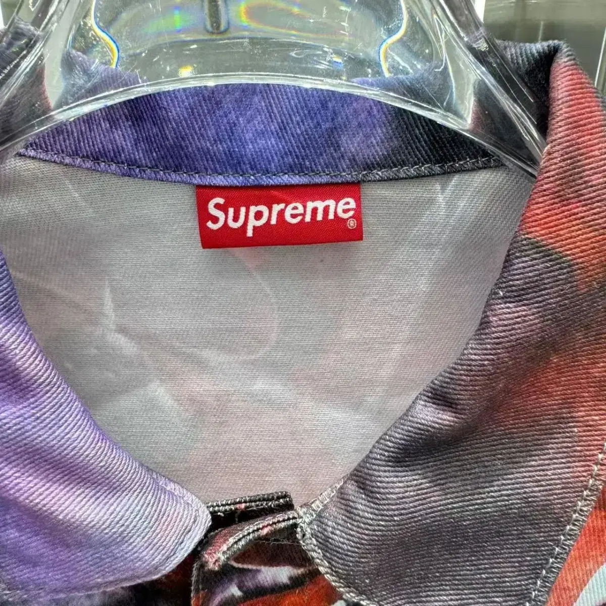 Supreme fw24 컬렉션 다크 나이트 별비 청자켓