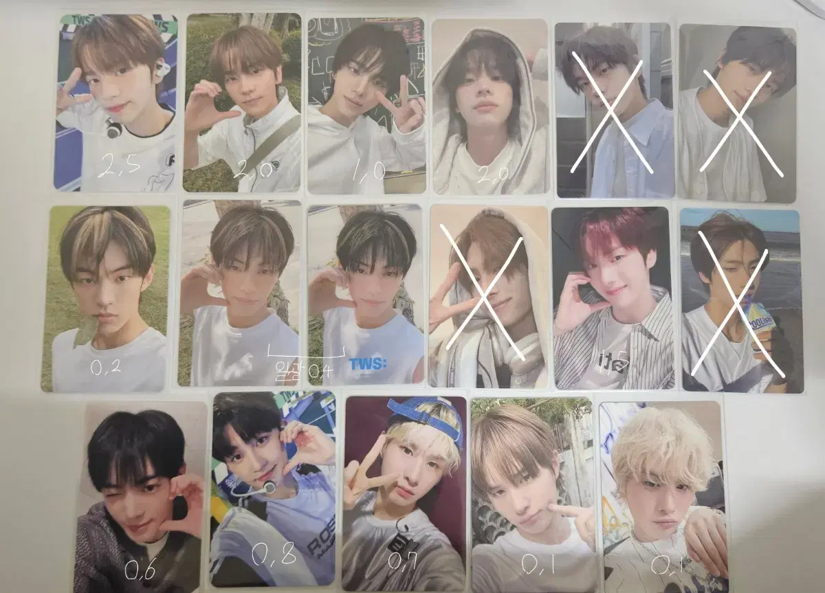 TWS Shin Yu Dohoon youngjae Jin Han jihoon kyungmin photocard Yang WTS