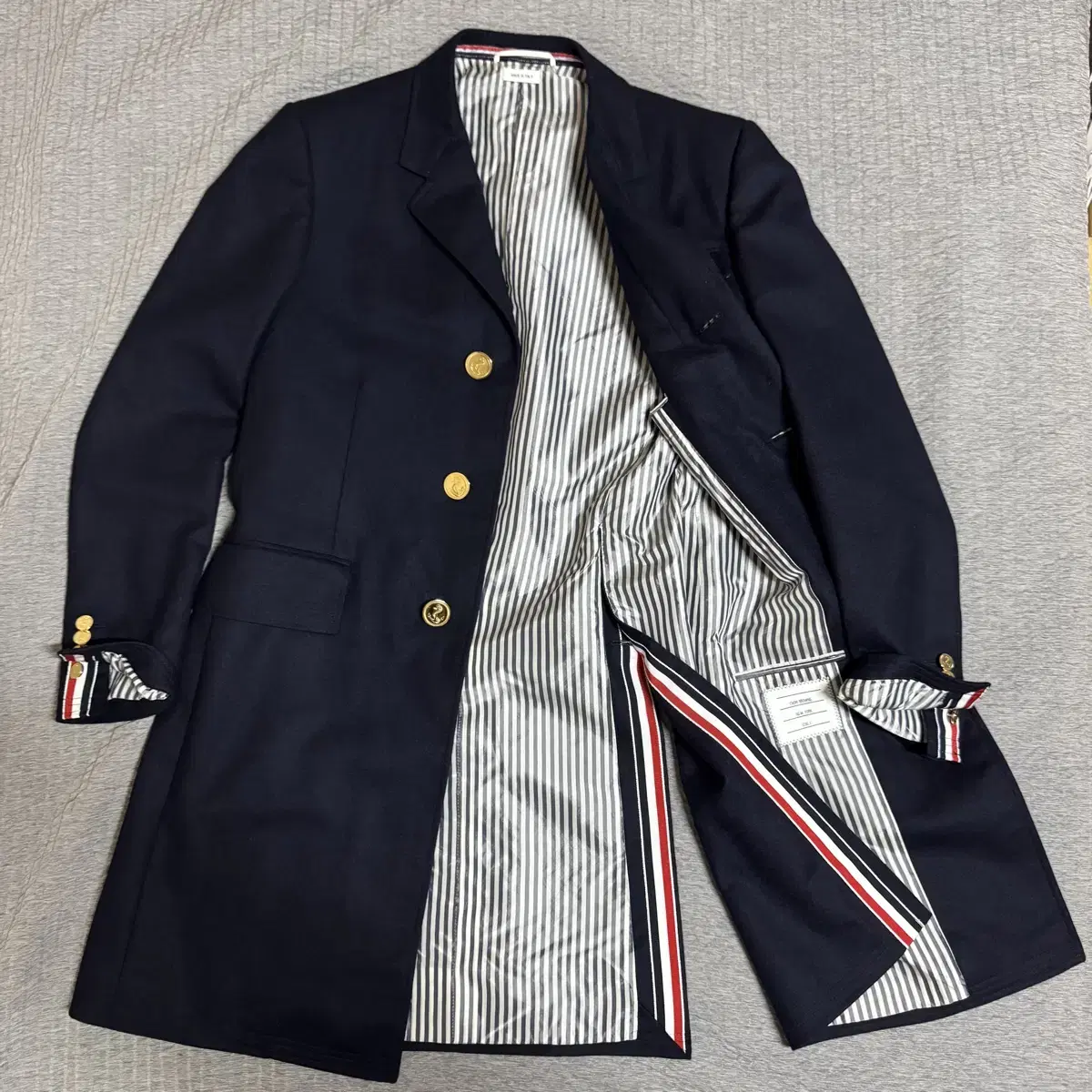 Thom Browne Highamhall Chesterfield 100% Wool Coat 1