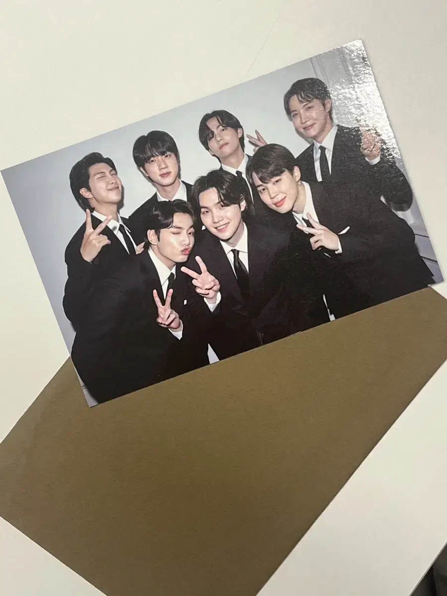 BTS bangtan Yet to come Oldie but a Goodie broadcast Group postcard