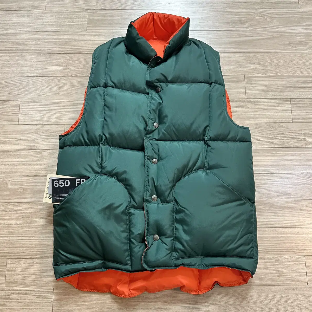 Beams Plus x Sierra Design Reversible Down Vest M