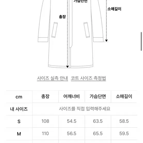 [새상품] 파르티멘토 오버사이즈 더플 롱 코드 네이비 (블랙)