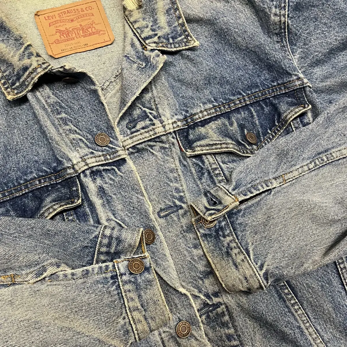 90s Levis 데님 트러커 자켓 (105-110)