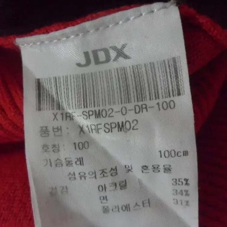 6천원구제 JDX 남성 긴팔 반집업 니트 스웨터 구-1