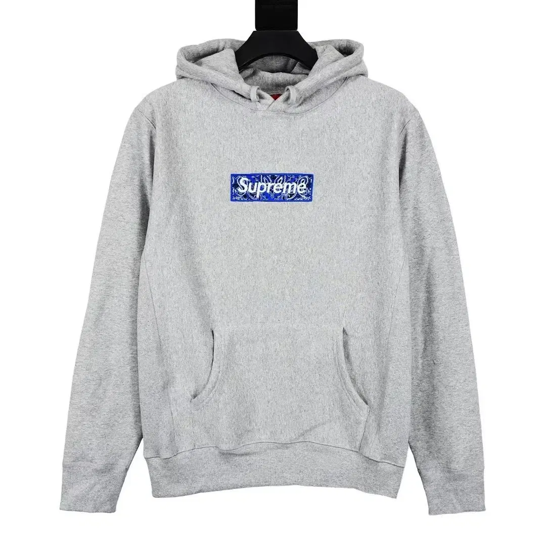 Supreme fw19 week 16 밴다나 박스 로고 후드 스웻셔츠