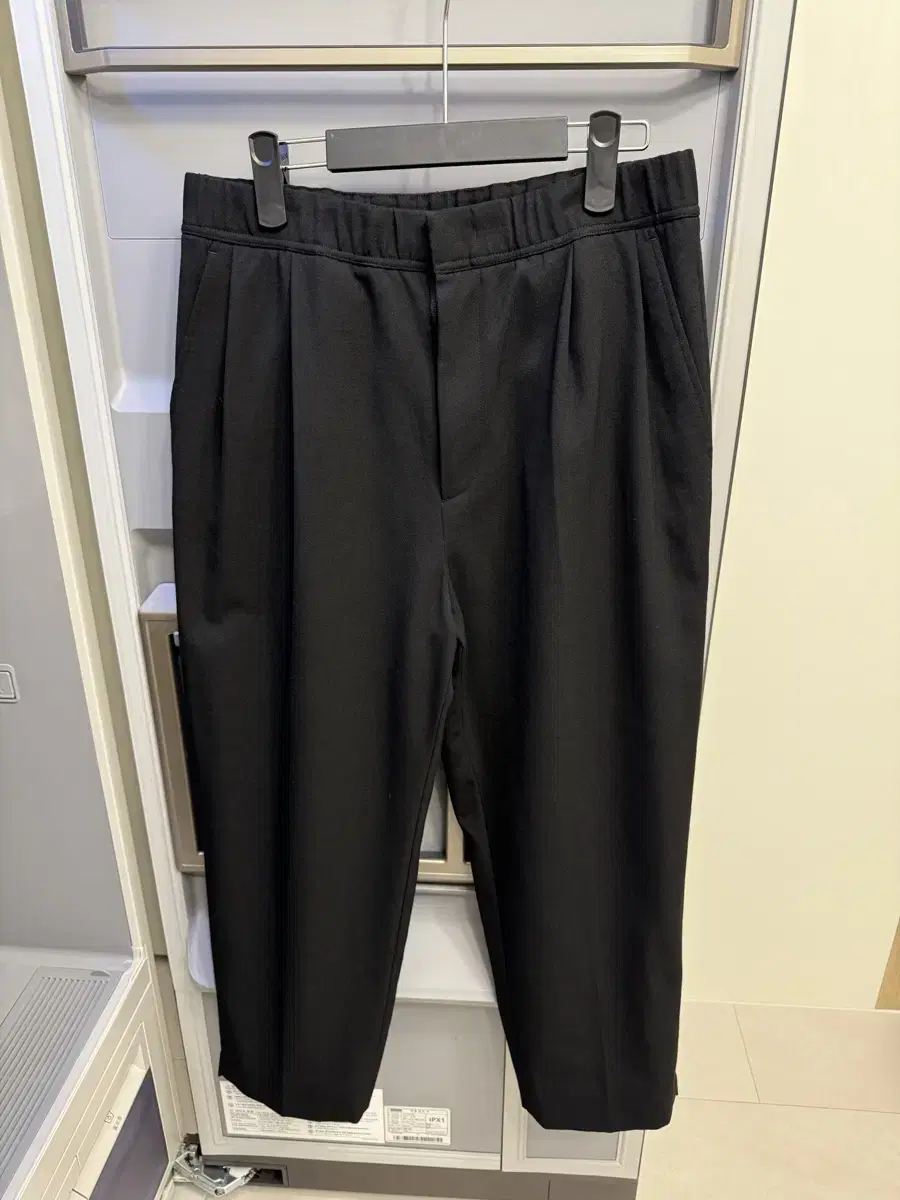 Solid Black Banded Pants 82