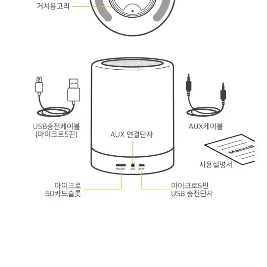 무드등 블루투스 스피커 ( 마이플립 맘편한세상 )