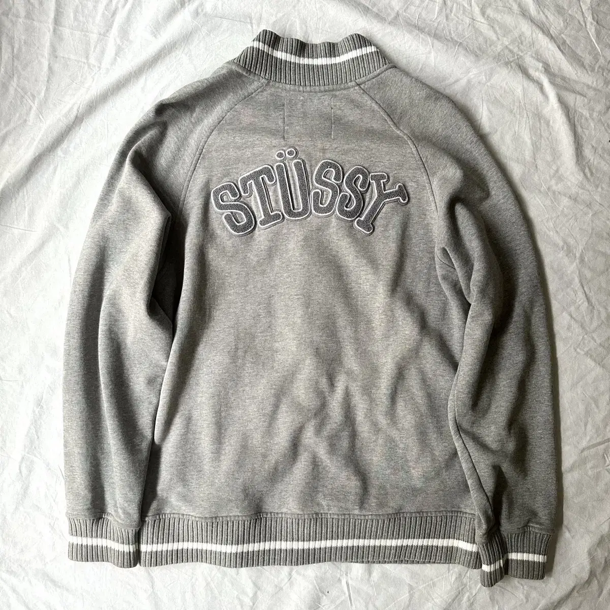 스투시 stussy 로고 바시티 자켓