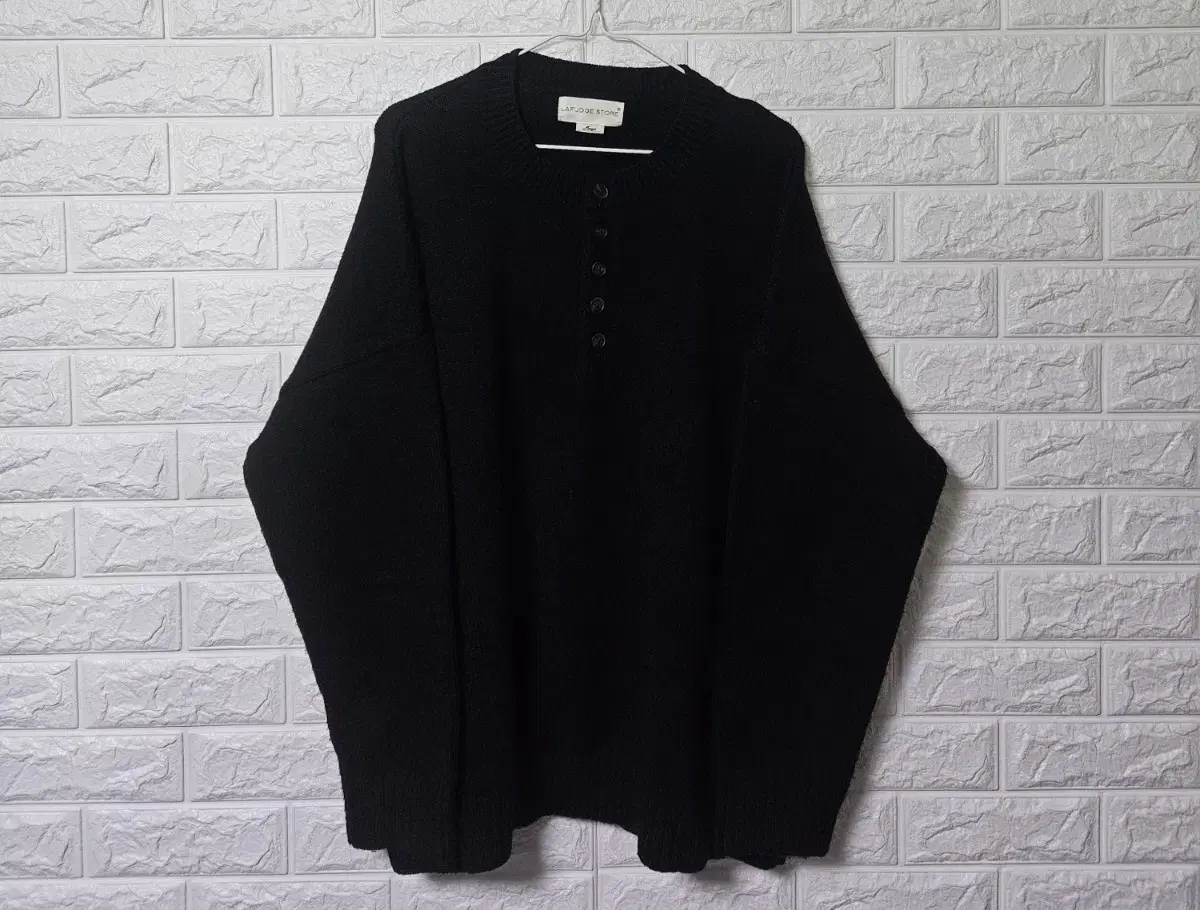 Lapergestore button wool knit sells