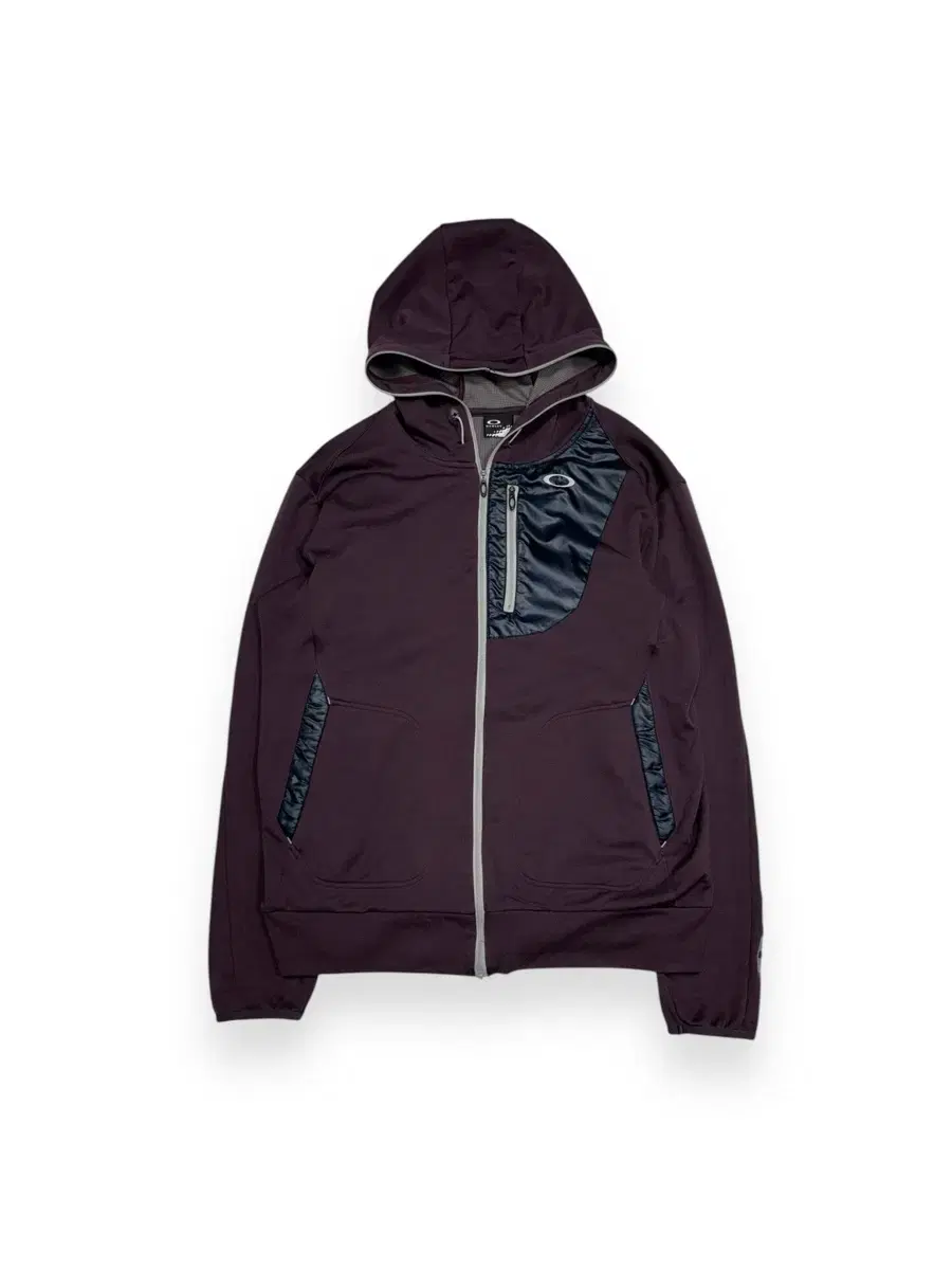 Oakley Maroon Hooded Zip Up