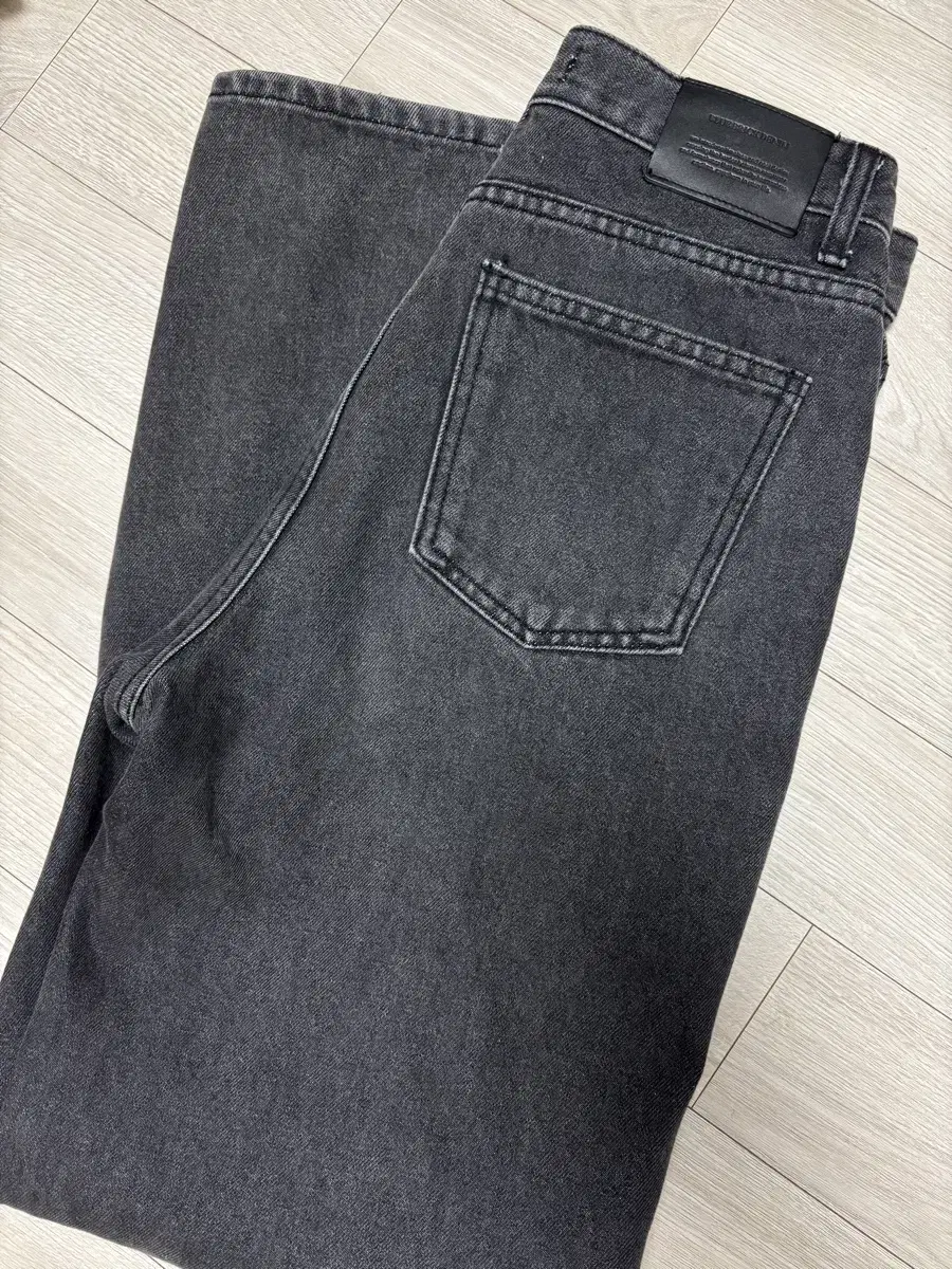 Blue Brick Wide Denim Dark Gray 1 size