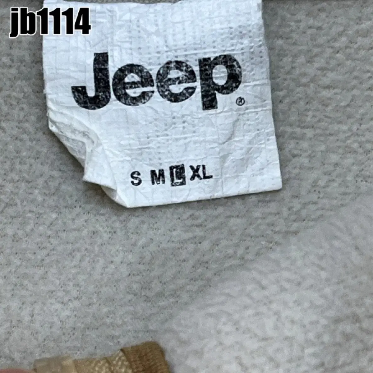 Jeep 양털 집업 조끼 L