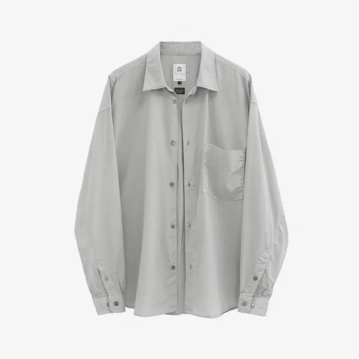 [3] Polyester Tenko Loose Shirt 2.0 Washed Gray 24SS