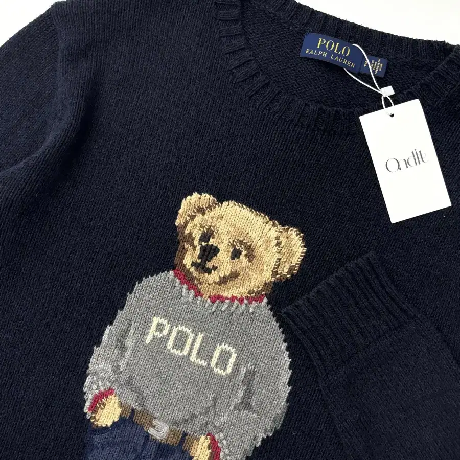 Polo by RalphLauren 폴로 네이비 베어 니트