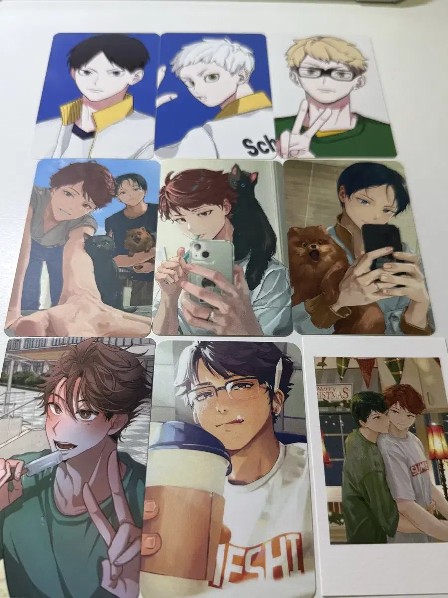 Haikyuu unofficial goods photocard Vowels