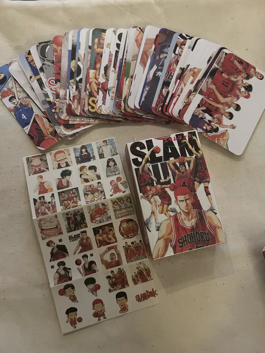 SLAM DUNK Photo Card Pack Sat Classic Goods sticker Kang Baekho Jung Dae Man Seo Tae Woong