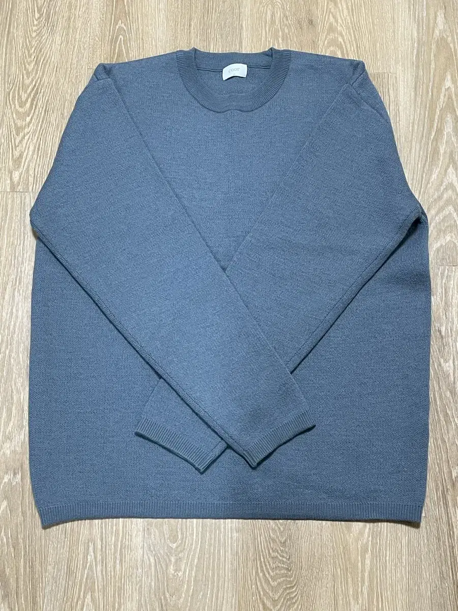 [M]Coors Topfill wool round knit ash-blue