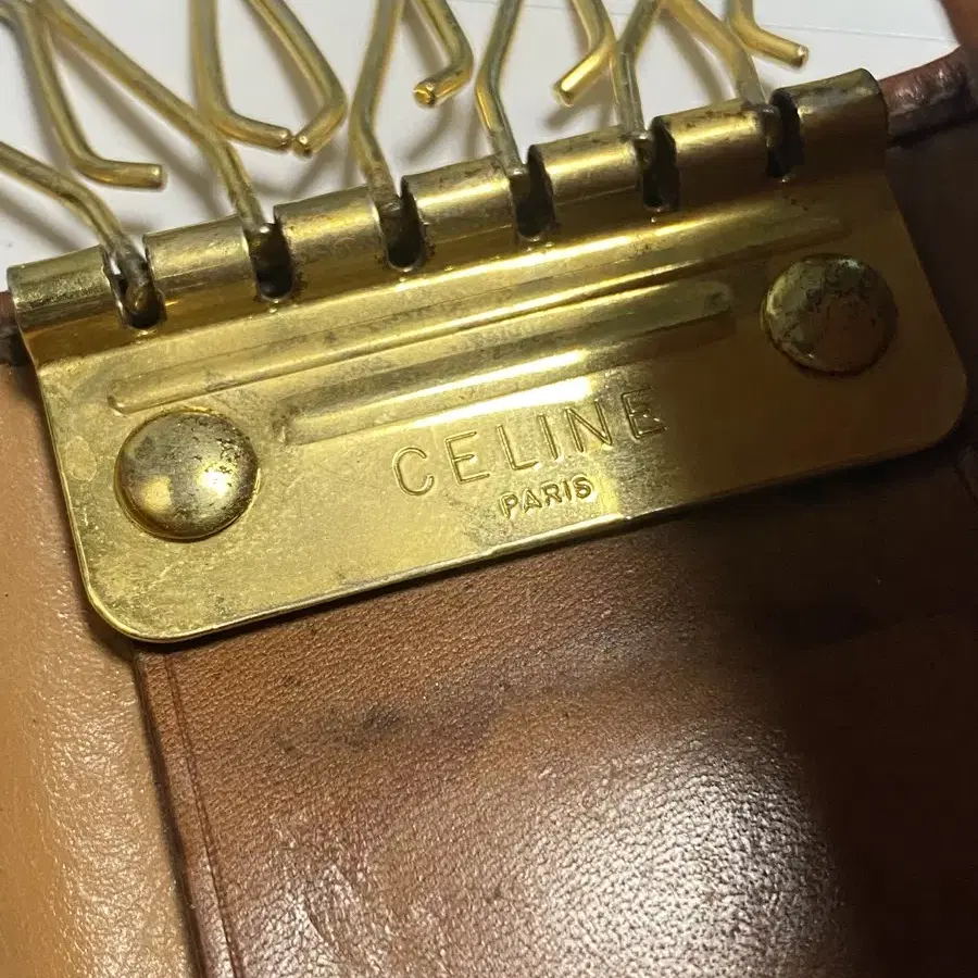 빈티지 셀린 가죽 키홀더 Vintage Celine Keyholder