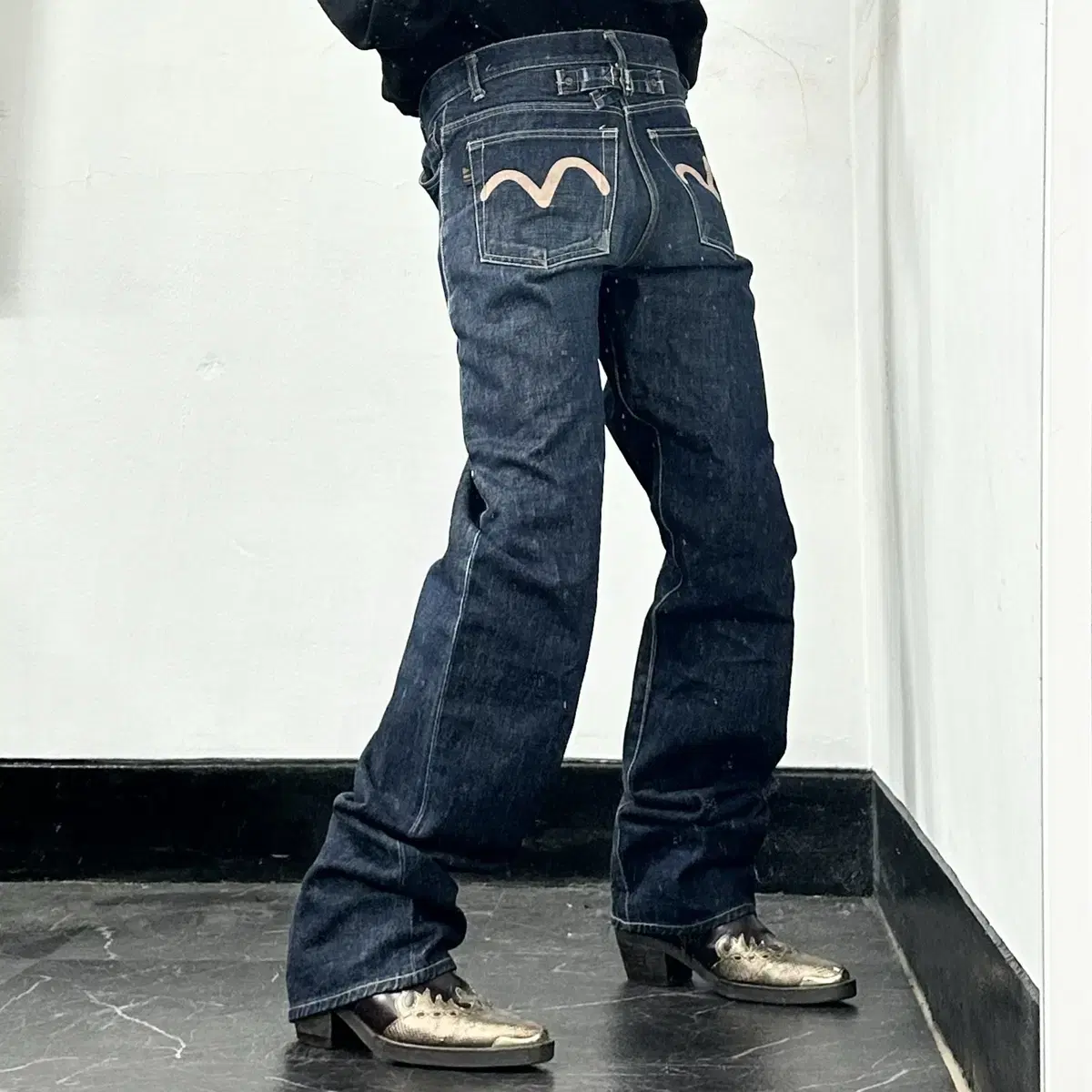 Ebisu Japan Cinchback Denim Pants