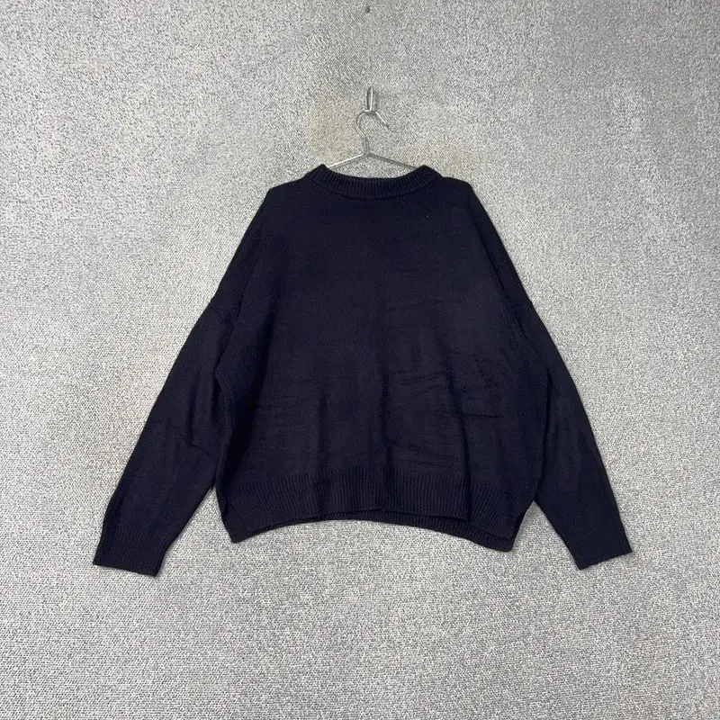 Exstones Navy Big Size acrylic Loose Fit Knit L