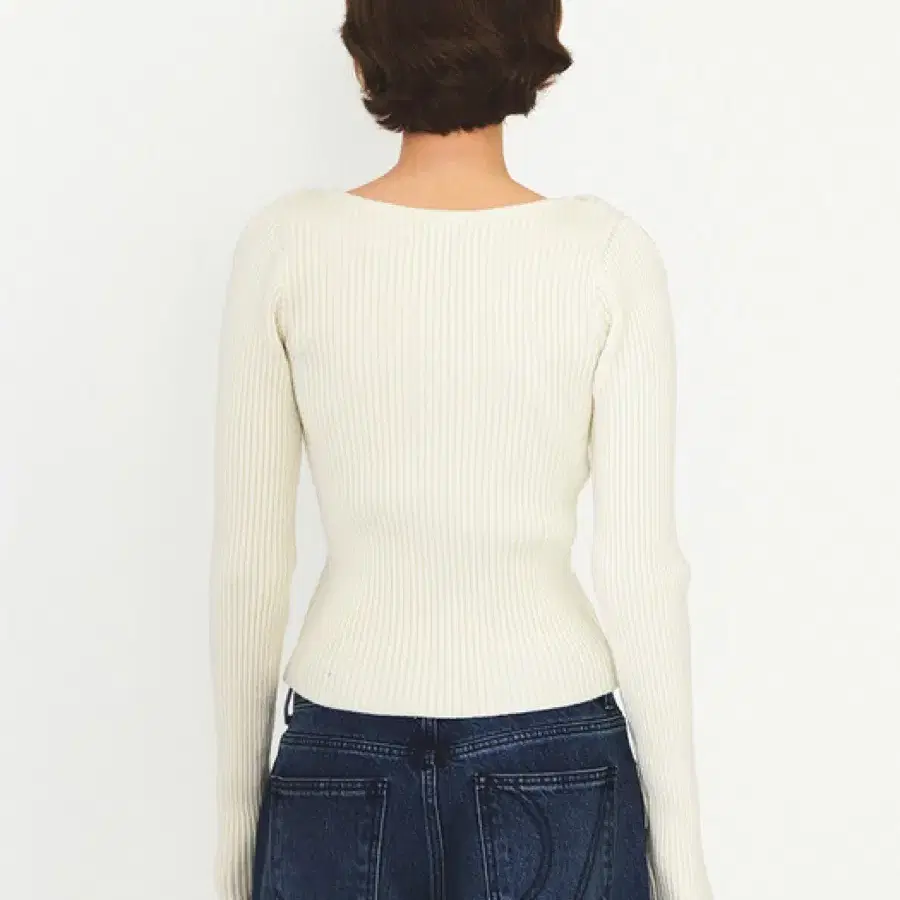 다이애그널 TWIST HOLE KNIT (ivory)