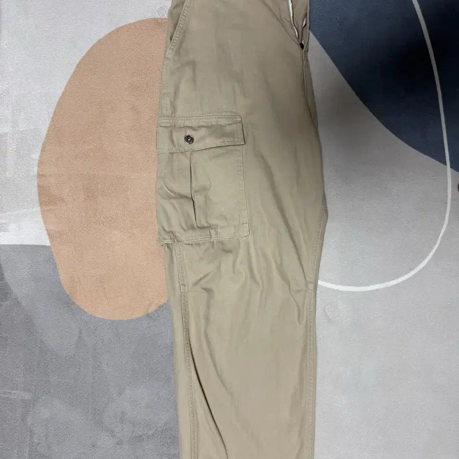 프리즘웍스 broken twill cargo wide pants 베이직