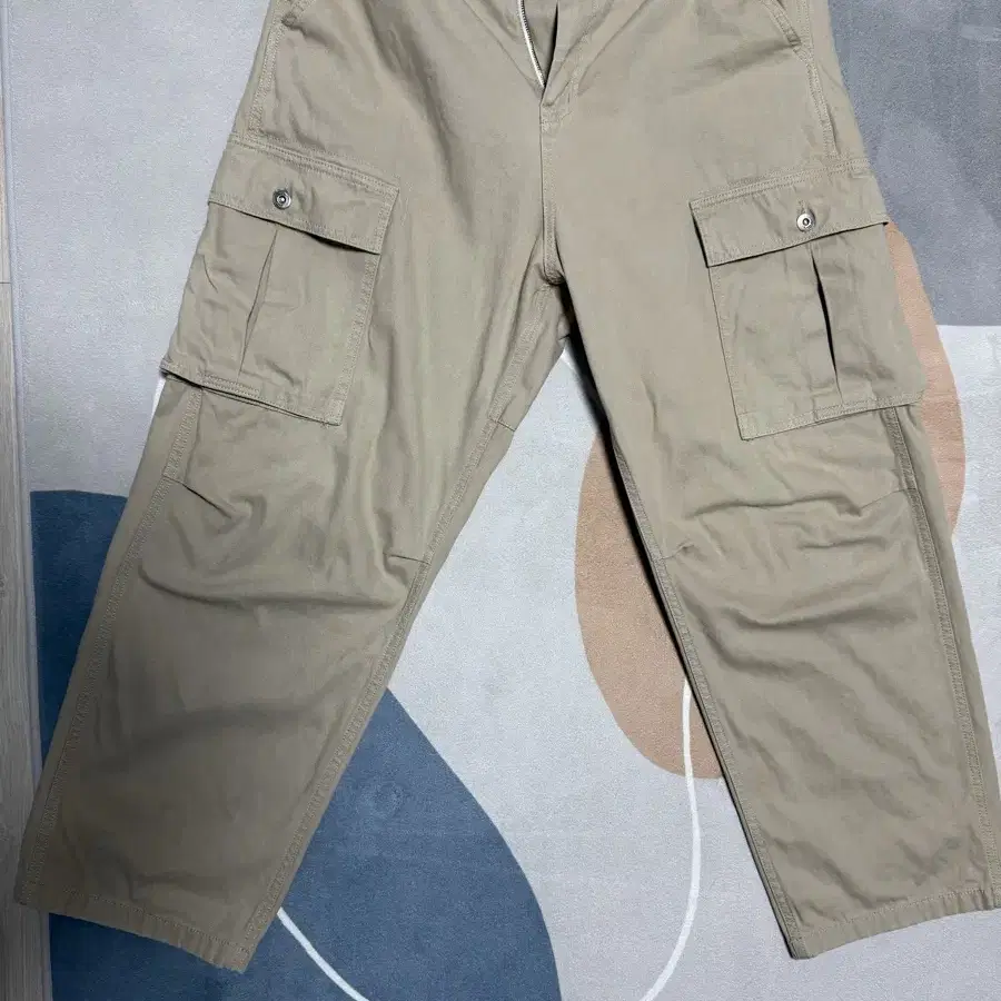 프리즘웍스 broken twill cargo wide pants 베이직