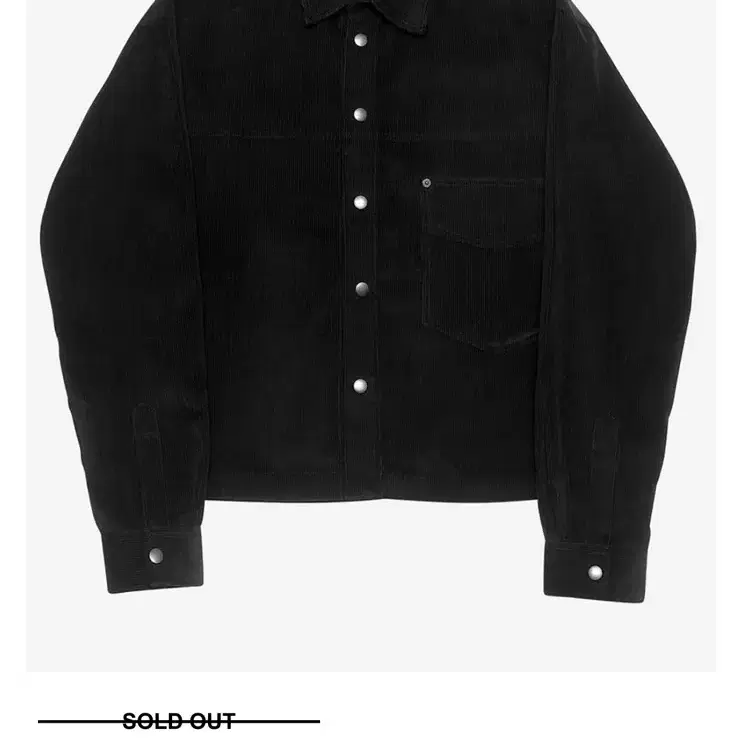 알렌느 CROPPED CORDUROY SHIRTS BLACK 2사이즈