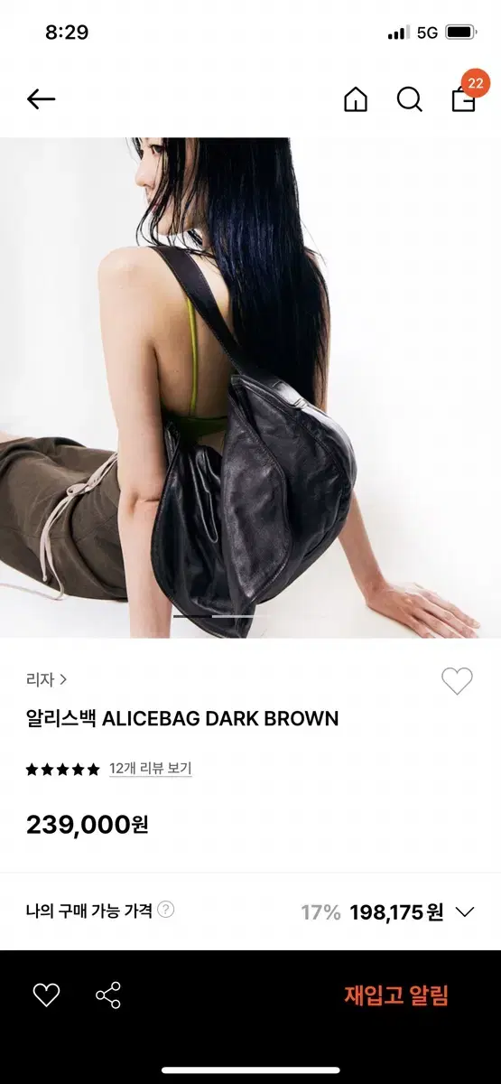 lisa bag 리자백