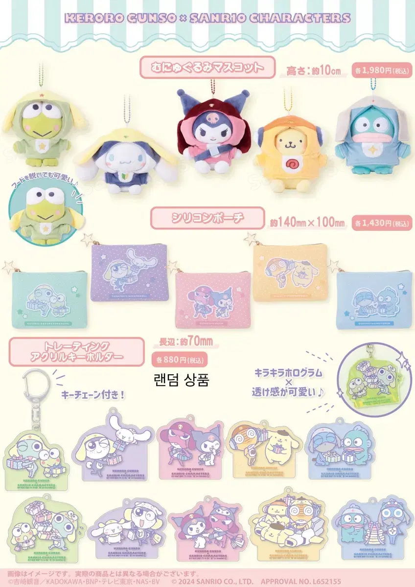 Keroro Sanrio Collaboration Munyugurumi Tool Keropi Han Gyo-dong Pompompurin