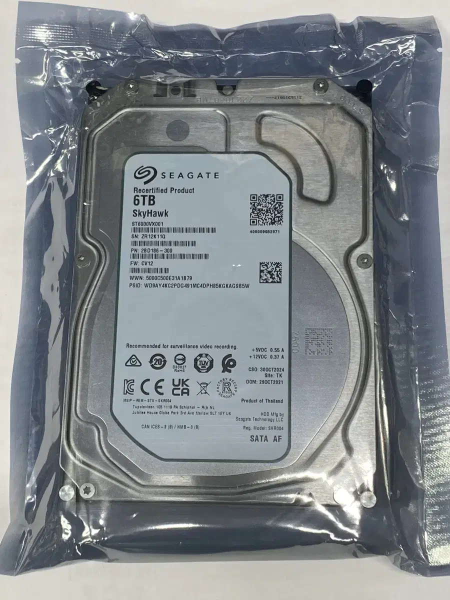 Seagate 6테라 CCTV 하드디스크 6TB 미개봉 HDD