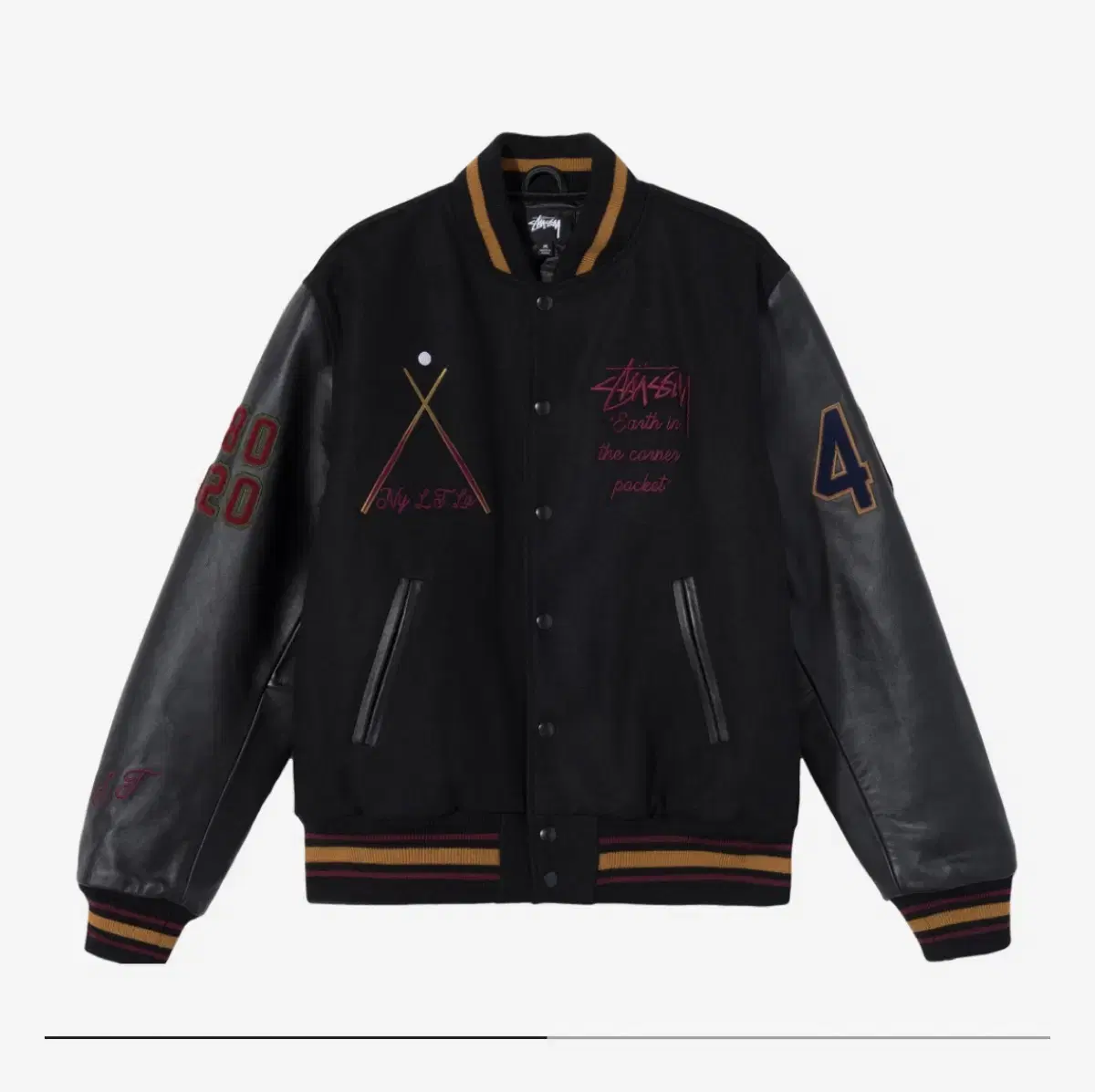 Stussy 40th Anniversary IST Varsity Jacket (Ny.LT.La) size M